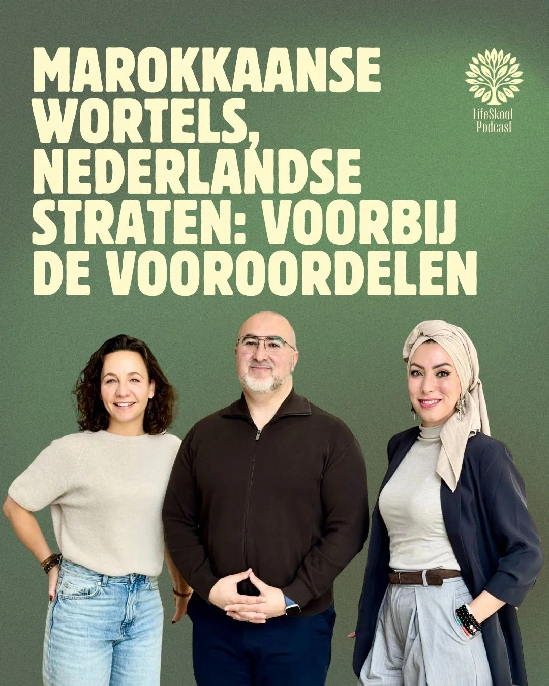 Podcastcover Marokkaanse wortels, Nederlandse straten: voorbij de vooroordelen met Halima el Ghamarti en Mohamed Derraz