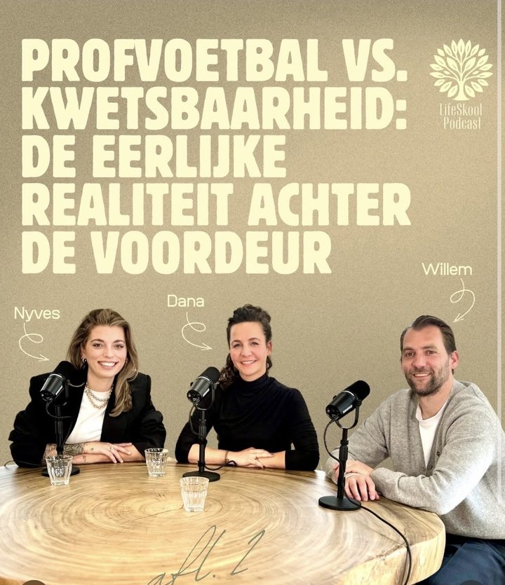 Podcastcover Profvoetbal vs. kwetsbaarheid met Willem en Nyves Janssen